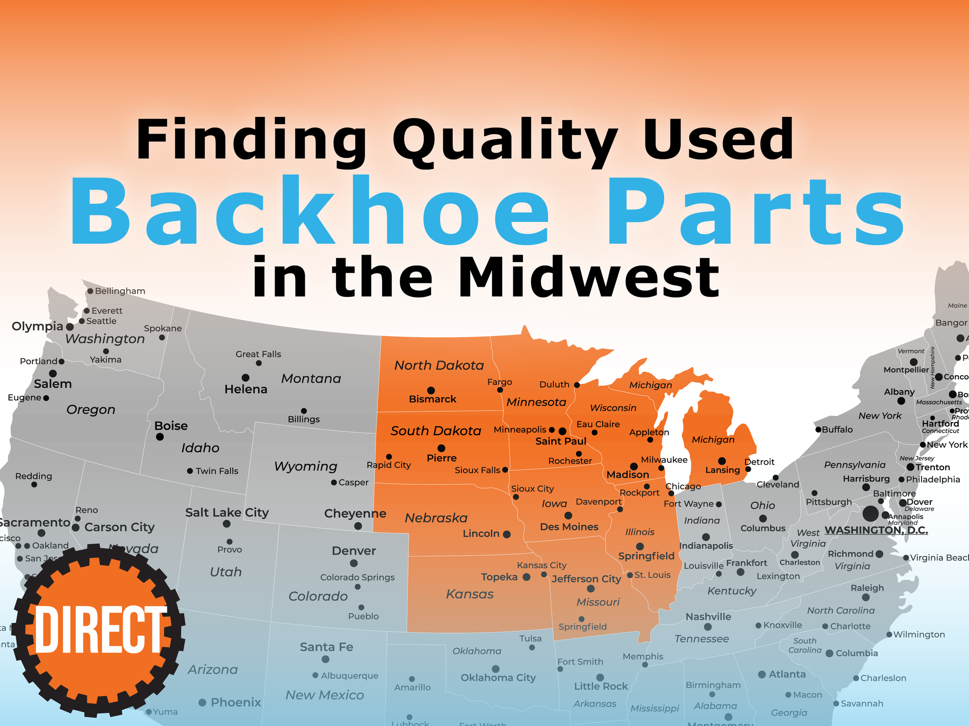 Finding Quality Backhoe Parts in the Midwest