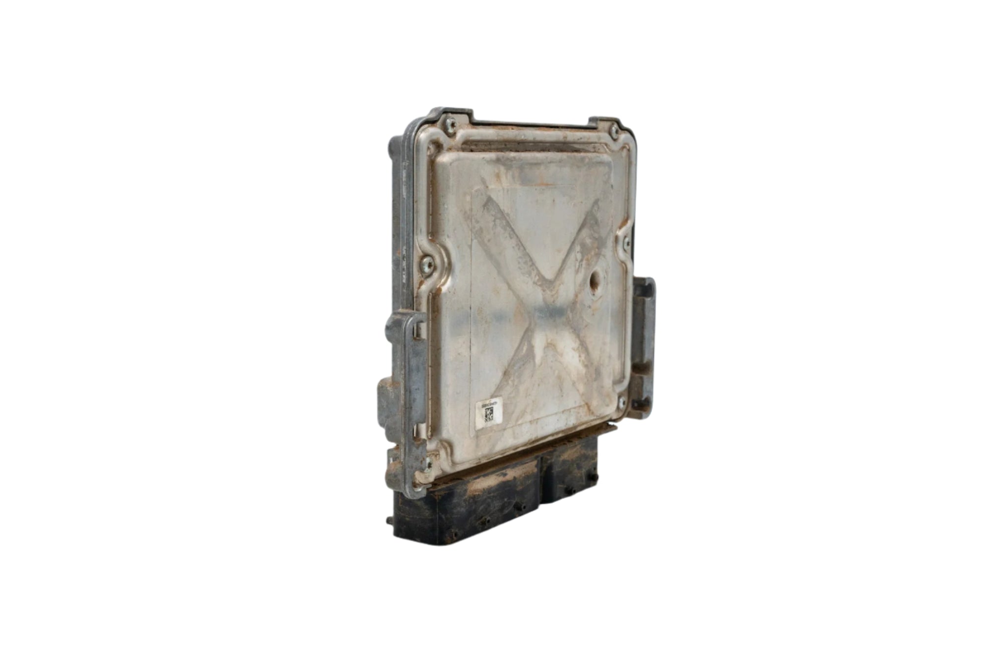 A used ECM (Engine Control Module), model number 47390106, from a Case TV620B skid steer loader. The module is in excellent working condition, showing minimal signs of wear, and is suitable for replacement or repair.