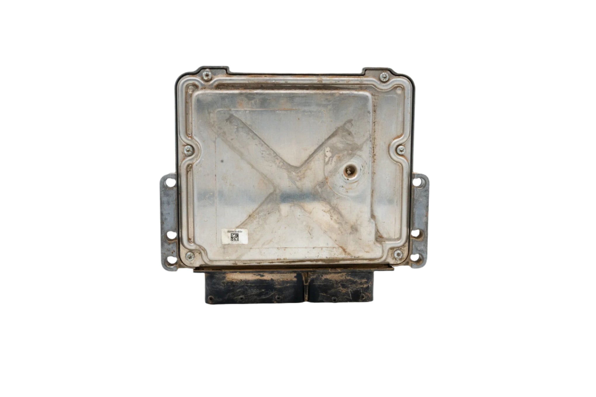 A used ECM (Engine Control Module), model number 47390106, from a Case TV620B skid steer loader. The module is in excellent working condition, showing minimal signs of wear, and is suitable for replacement or repair.