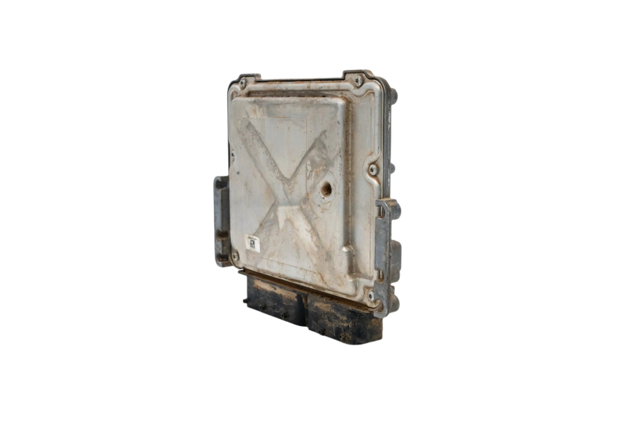 A used ECM (Engine Control Module), model number 47390106, from a Case TV620B skid steer loader. The module is in excellent working condition, showing minimal signs of wear, and is suitable for replacement or repair.