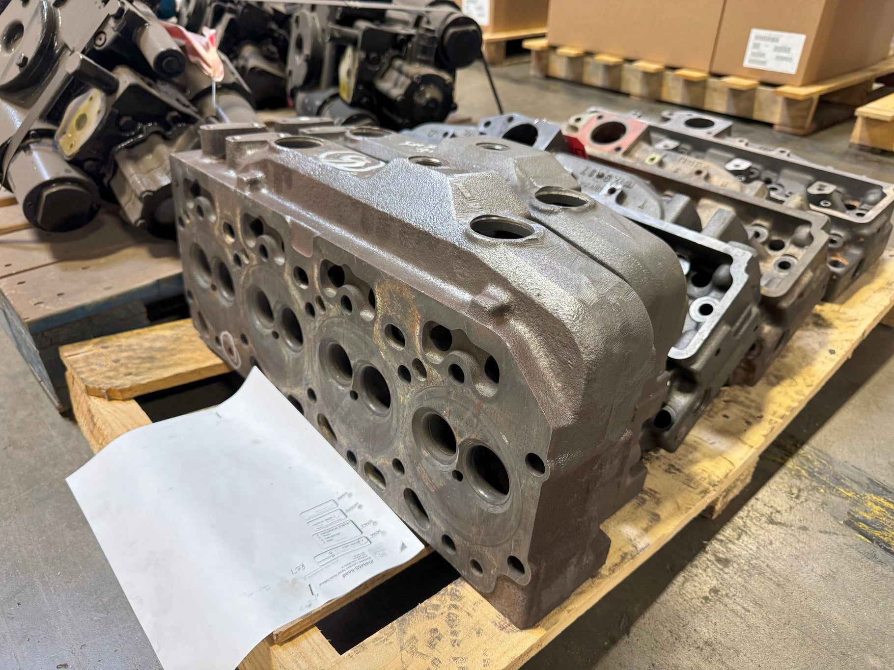 Cylinder head for JD4045S engines.