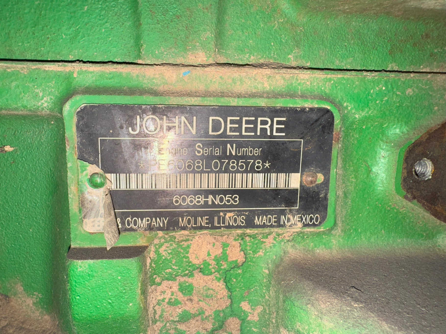 JD6068LB - John Deere 6.8 Long Block - CORE