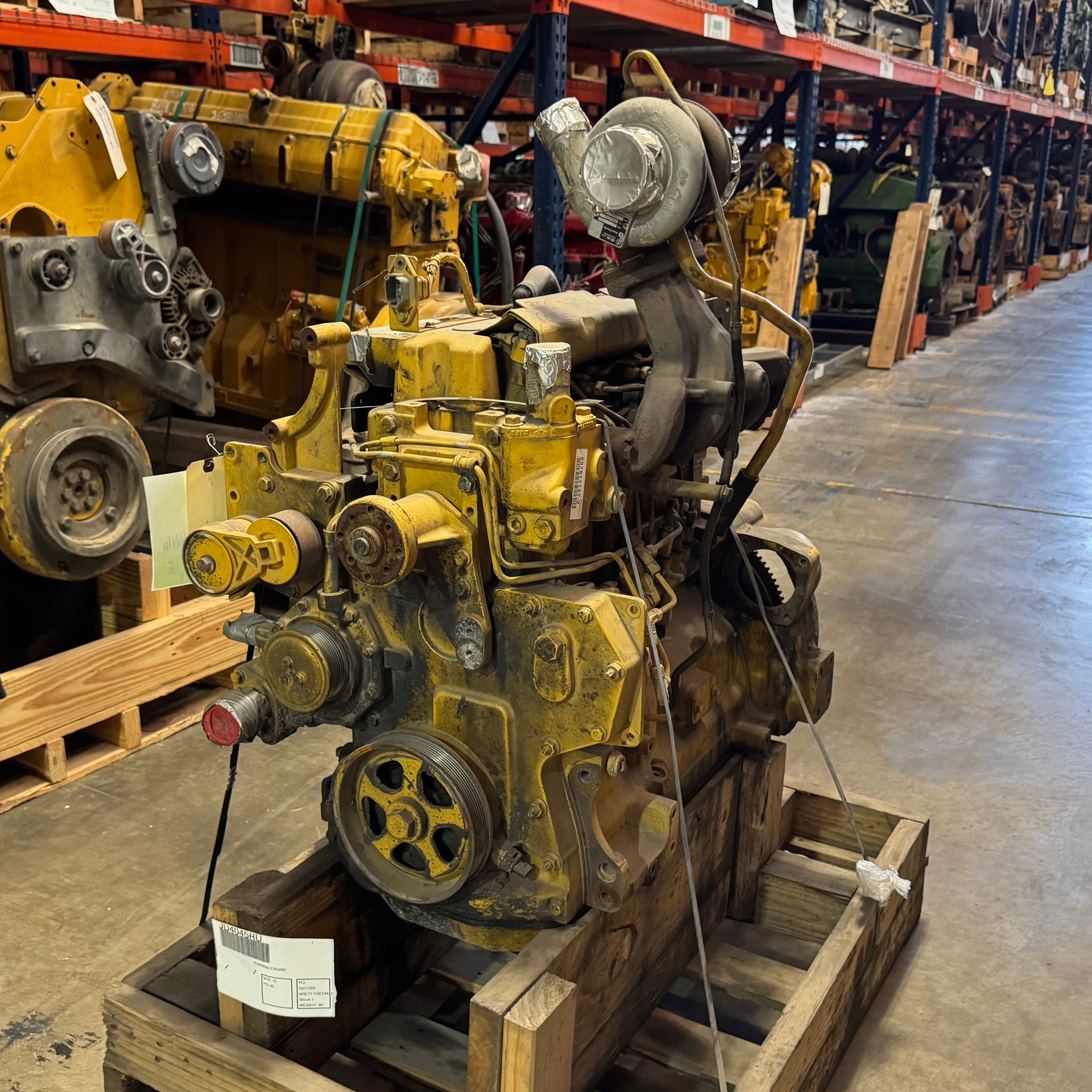 John Deer 4045 Running Engine - R504849 D 4045